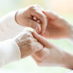dementia patient with a caregiver
